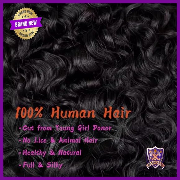 Human Hair Extensions 16 Inch Water Wave Virgin Remy Bundles Quick Weave